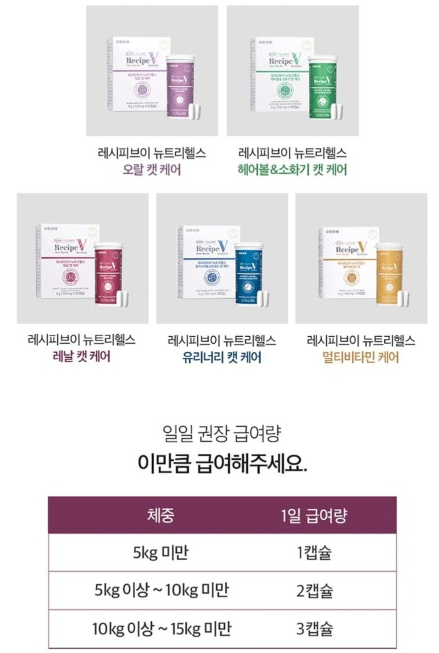 고양이 영양제 추천｜레시피 브이 뉴트리 헬스 내돈내산 솔직 후기 🐱✨