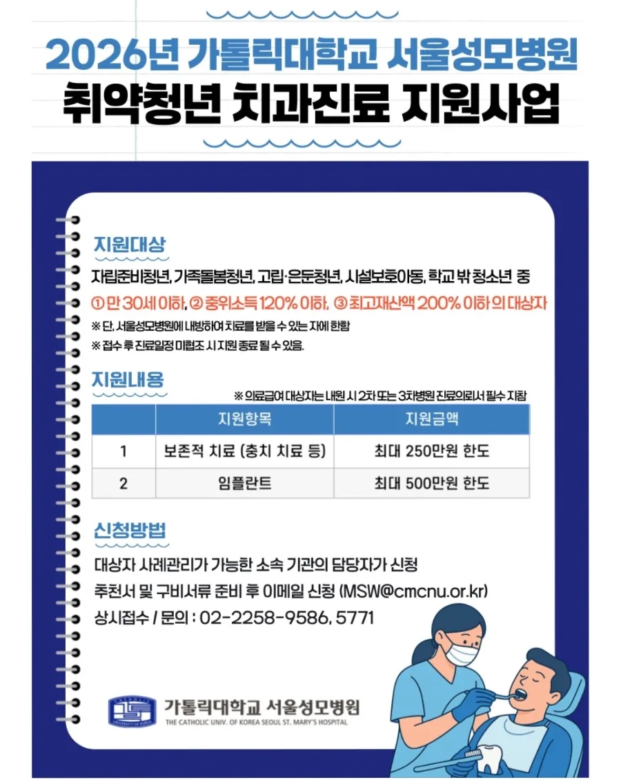 모르면 손해! 2026 청년 의료비 지원 총정리｜무료 건강검진·심리상담·탈모 치료비 신청방법 1탄